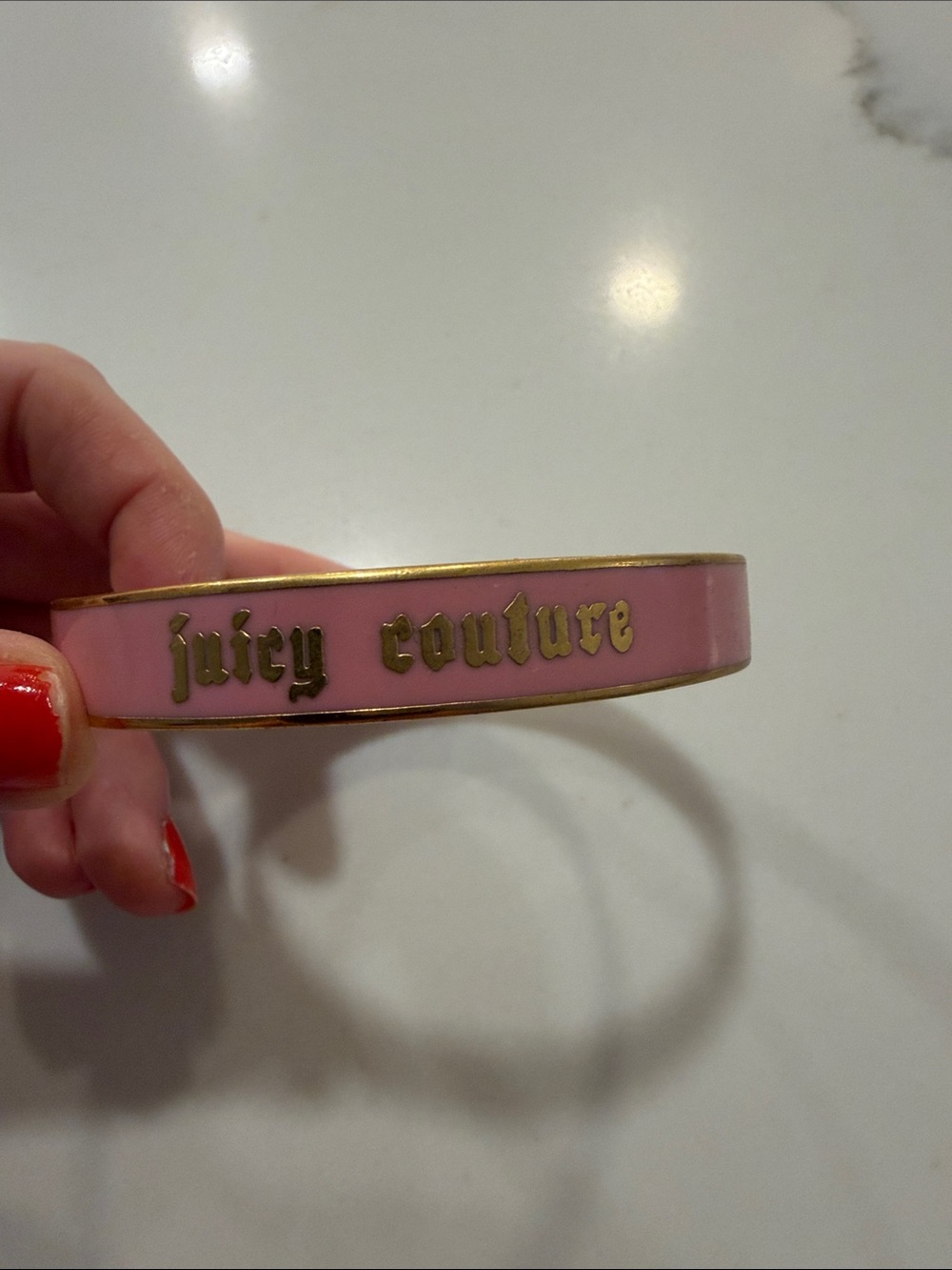 Juicy Couture Pink and gold bangle For nice girls who like stuff